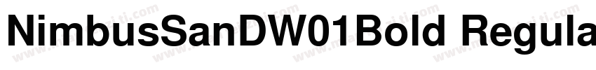 NimbusSanDW01Bold Regular字体转换